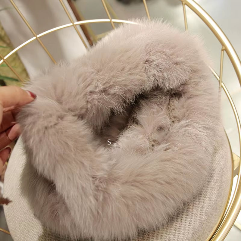 Fashion Winter Real Fox Fur Snood Scarf Women Genuine Fur round Scarves 2025 Hot Sale Ladies Scarfs Warm Neck Warmer Endness
