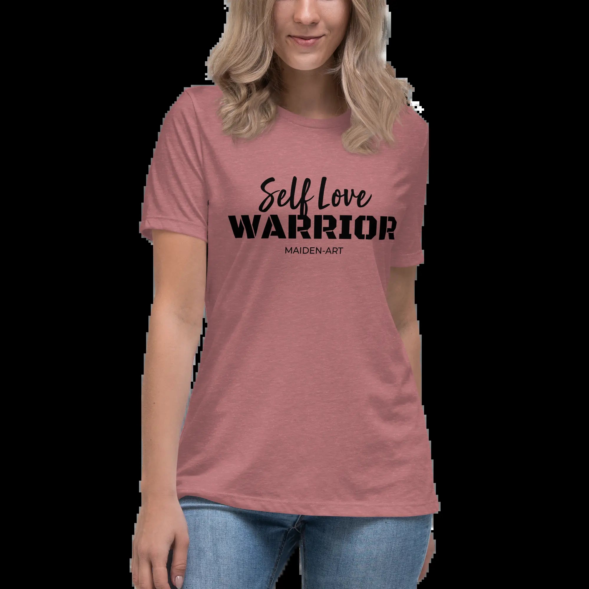 Empower Yourself with the Self Love Warrior Relaxed Tee for Women! 💖✨