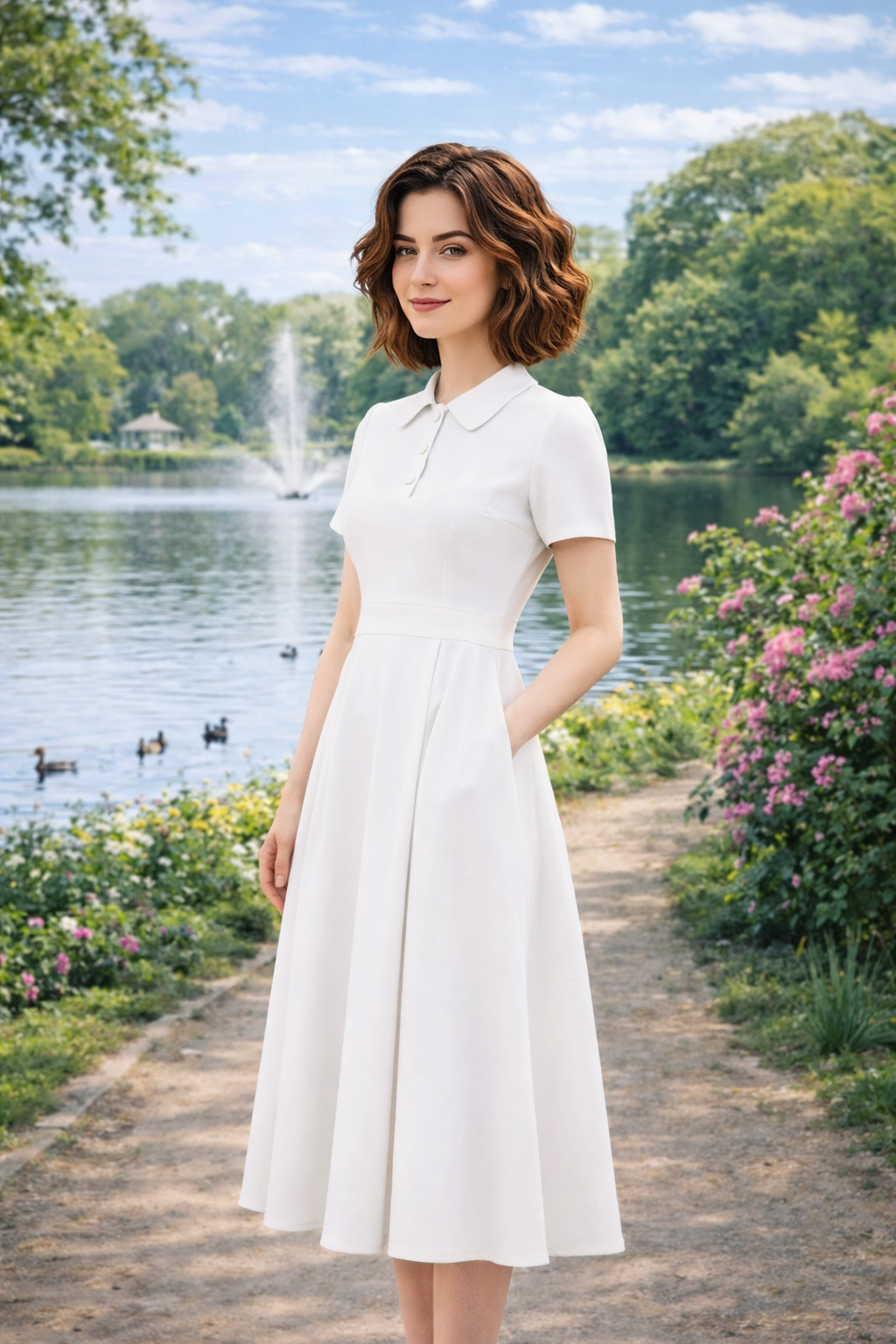 Vestido Azul BlueWave LuxeVibe