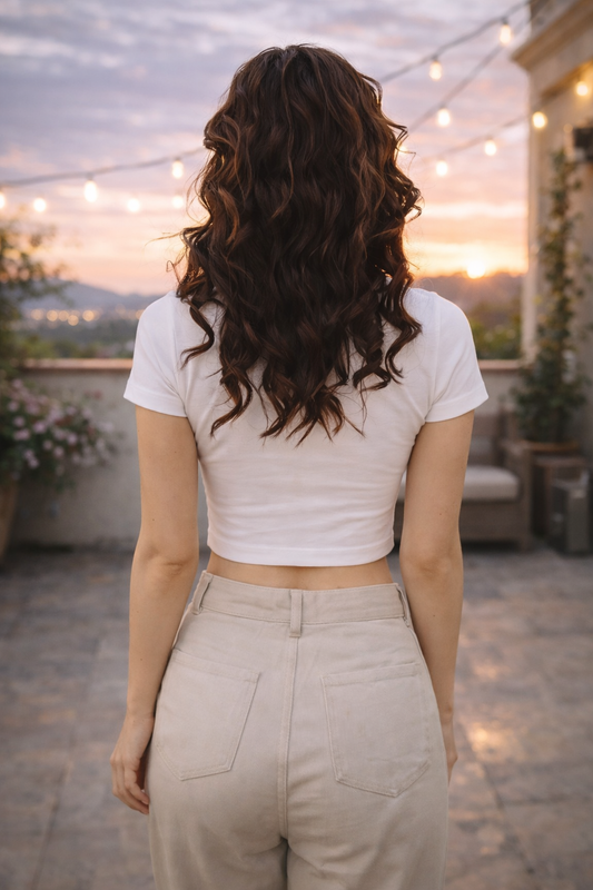 TopSexy Fit – Crop Top Ajustado y Atemporal